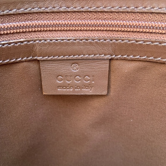 EUC Authentic Gucci Brown Monogram Dome Canvas & Leather Satchel Bag - Picture 10 of 16